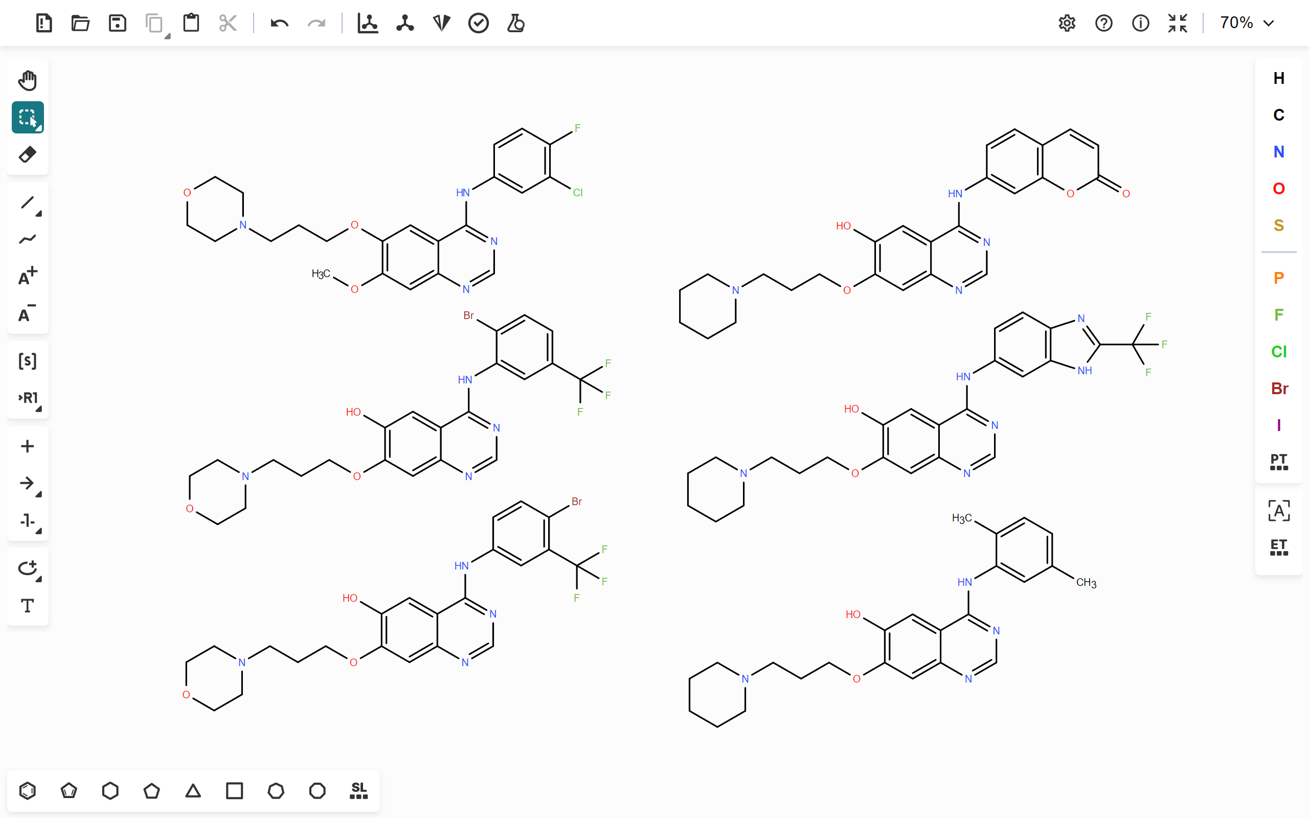 sketch molecules